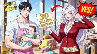 KONTRAK NIKAH 20M: CEO CANTIK Sewa Karyawan Miskin Jadi AYAH BAYINYA! | Rekap manhwa