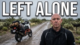 Dexter departs our motorcycle camp for home