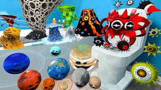 ALL TRYPOPHOBIA MR SUN SPRUNKI MOON WAKE UP PLANETS RAGDOLL CHALLENGE BIG TOILET Gmod