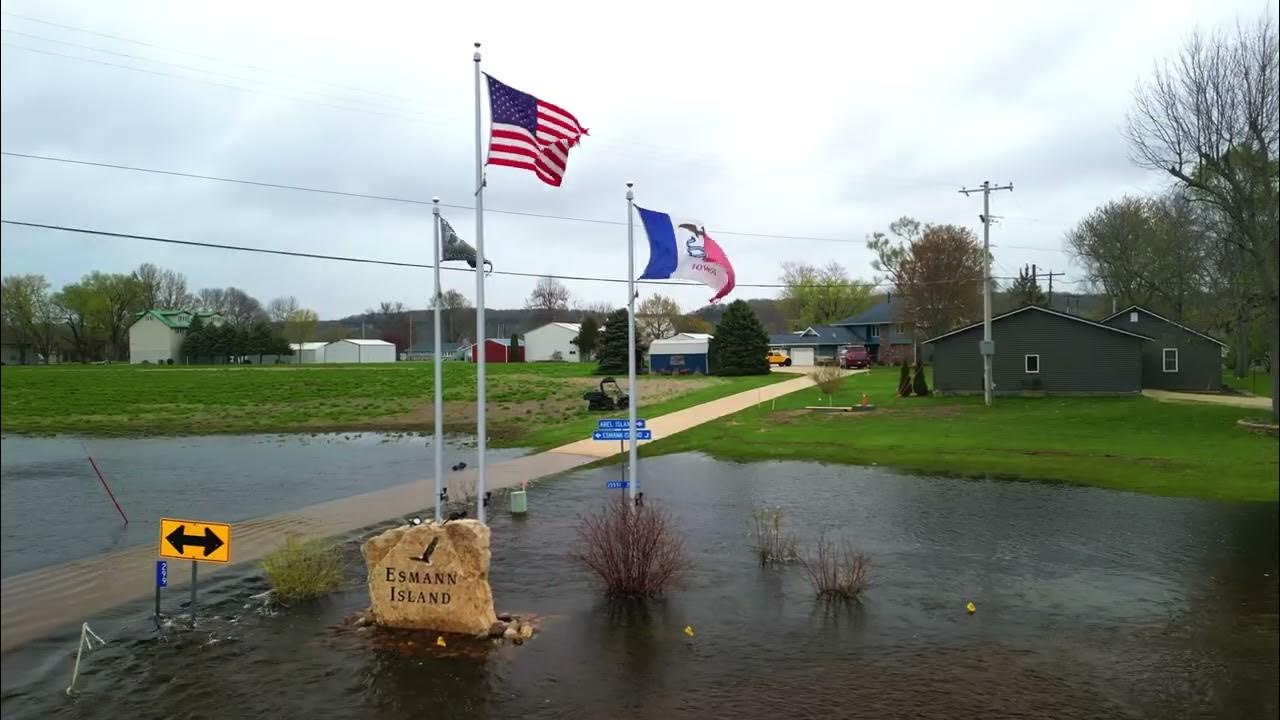 Mississippi River Crest Guttenberg Iowa April 30th, 2023 YouTube