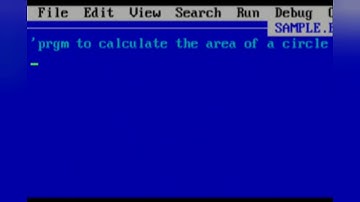 #Qbasic #easy || Program to calculate the area of circle||