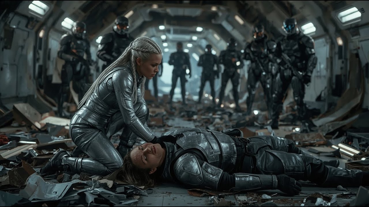 Мальчика окружили инопланетные девушки — одна из них пристально смотрела на него.