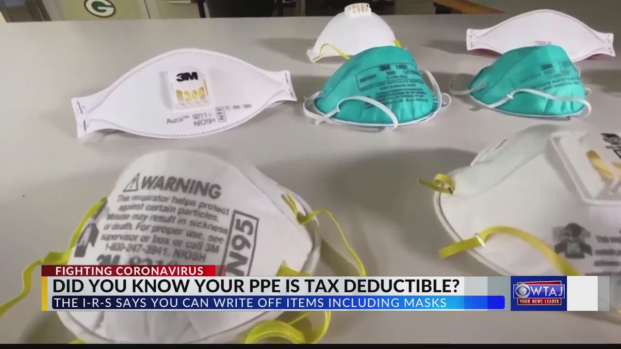 Masks and hand sanitizer are tax deductible, IRS says YouTube