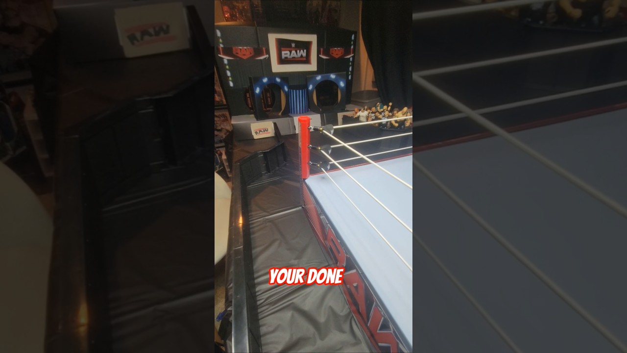 How to make a wwe action figure arena