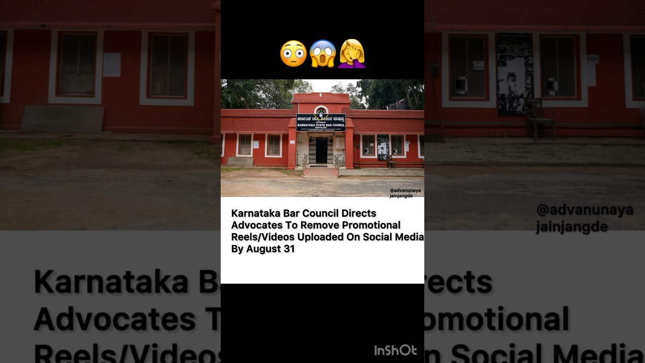 Karnataka bar council directs advocate delete video/reels on social media 