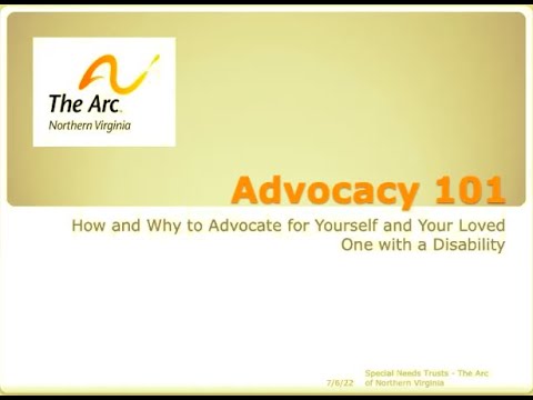 Advocacy 101 The Arc Northern Virginia - YouTube