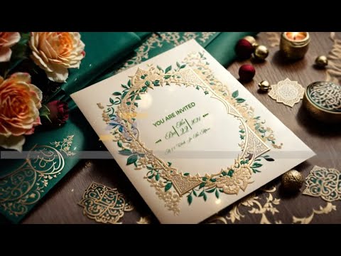 3D Islamic Wedding invitation video template