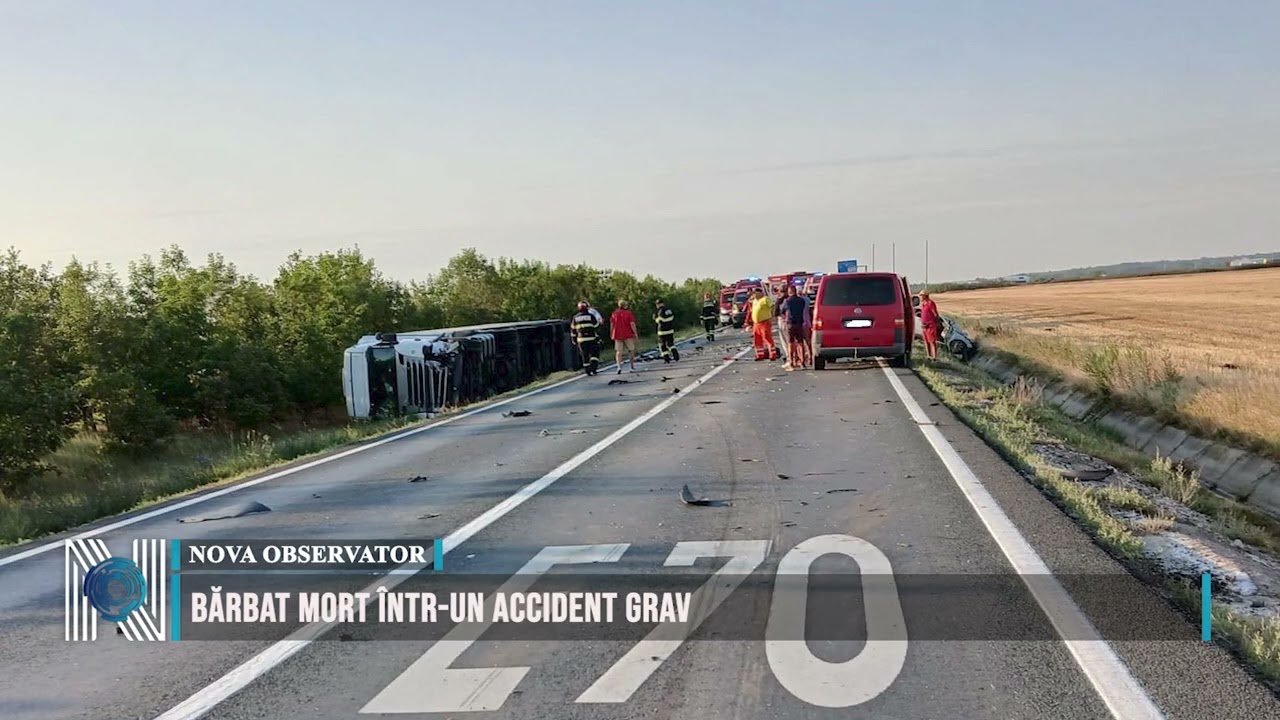 BĂRBAT MORT ÎNTR-UN ACCIDENT GRAV