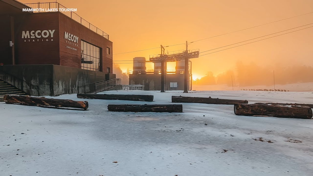 SoCal mountain sees 1st snowfall of the season
