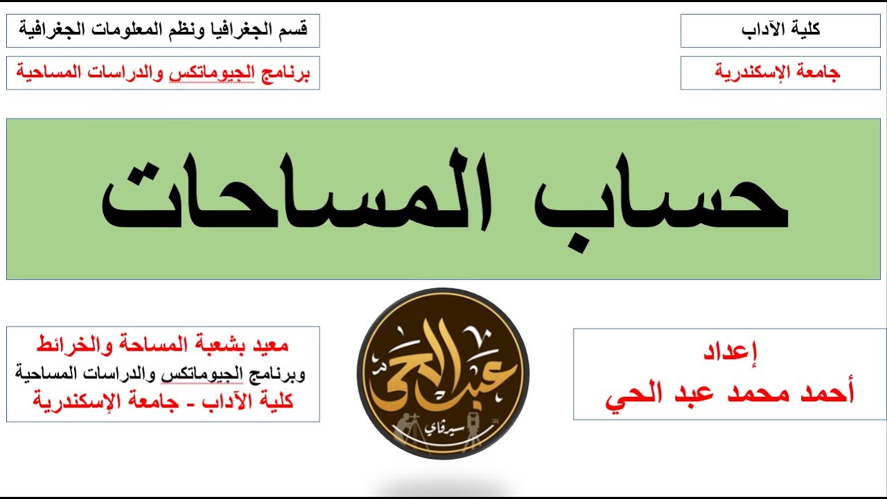 حساب المساحات علي الخرائط