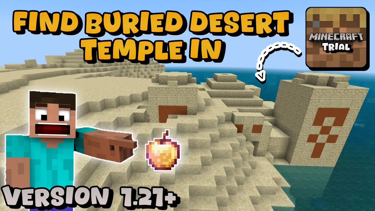 How to find DESERT TEMPLE in Minecraft Trial #2025| Version 1.21+ - YouTube