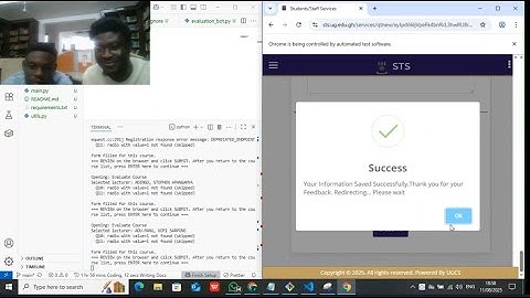Automating STS Course Evaluation & Check-In | Python Selenium Project Demo