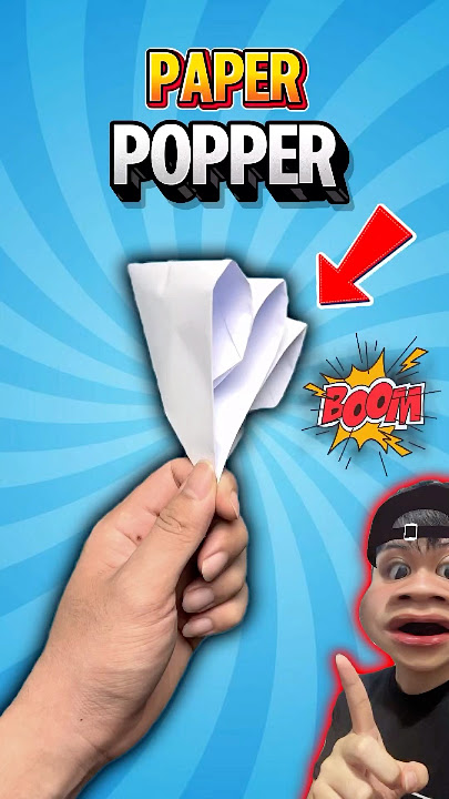 Easy Tutorial To Make a Loud Paper Popper #shorts