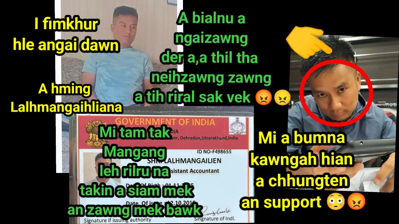 Hepa hian Mi tam tak,Rilru na takin siam mek😡an zawng mek ,Mi a bum thin kawngah a chhungten support