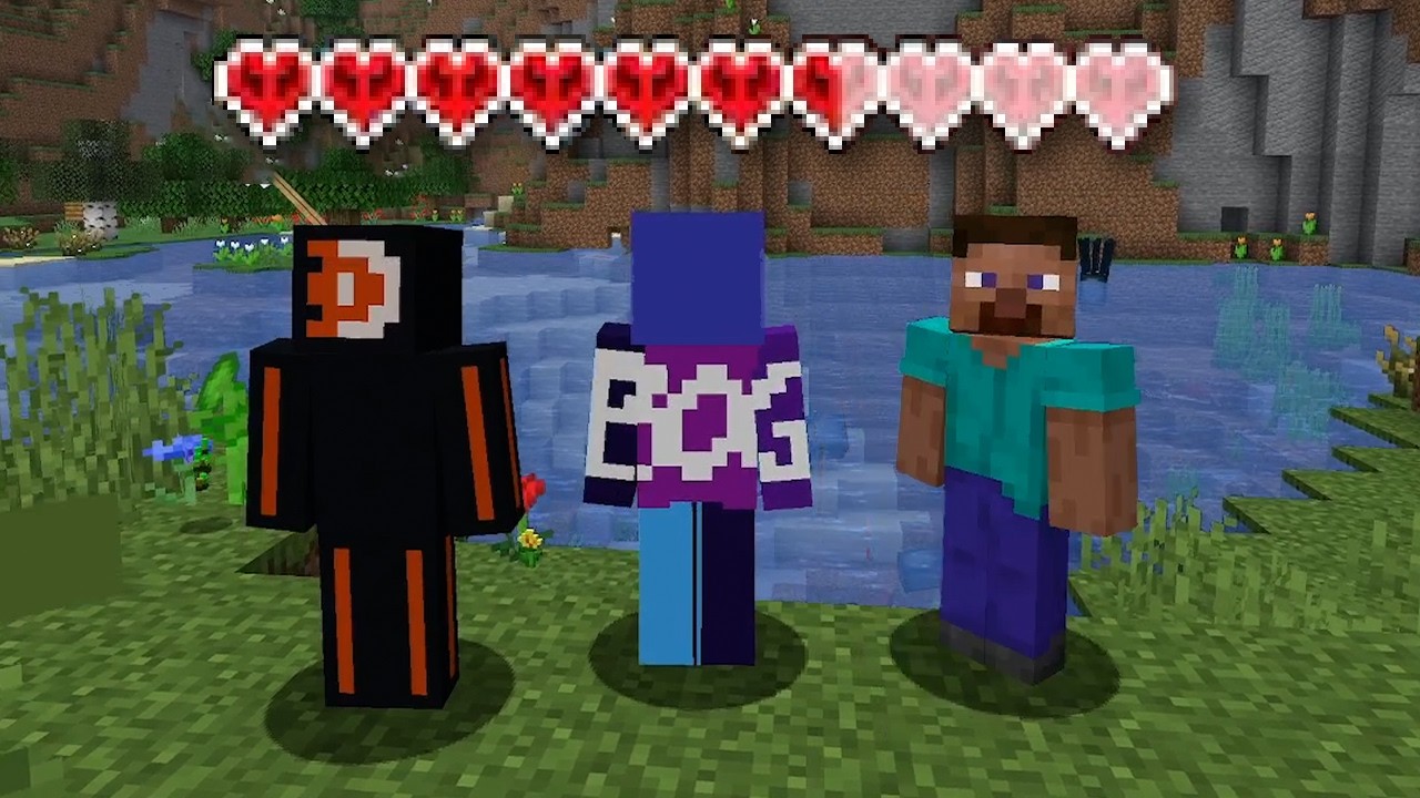 Can 3 (regular) gamers beat Minecraft with shared health?