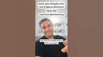 Shopify store owners get to 8-figure business - Tip number 34 : Implement SMS Marketing