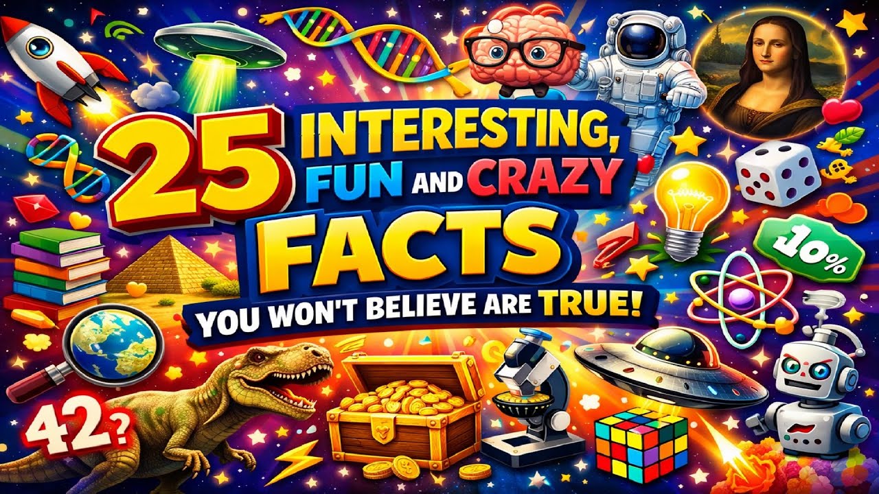 25 INTERESTING, FUN AND CRAZY FACTS |PART 6