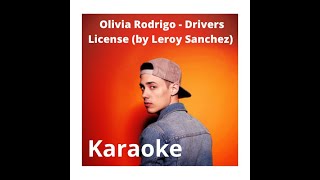 Drivers License by Leroy Sanchez KARAOKE
