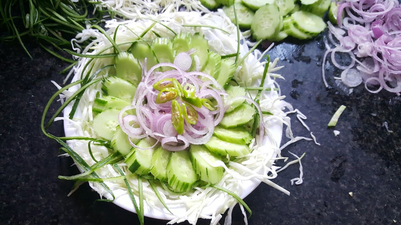 Salad Decoration Ideas Simple and Easy Salad Decoration Plate