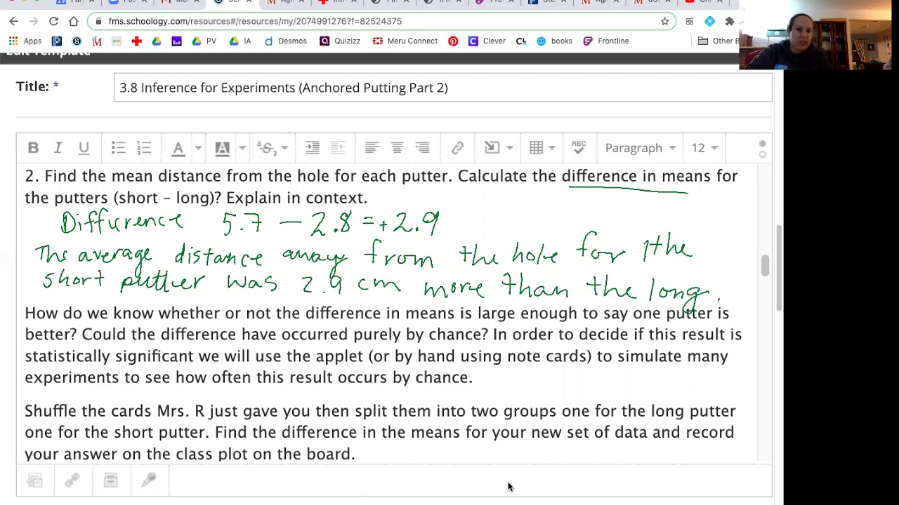 Prob & Stat 3.8 Activity Inference for Experiments - YouTube