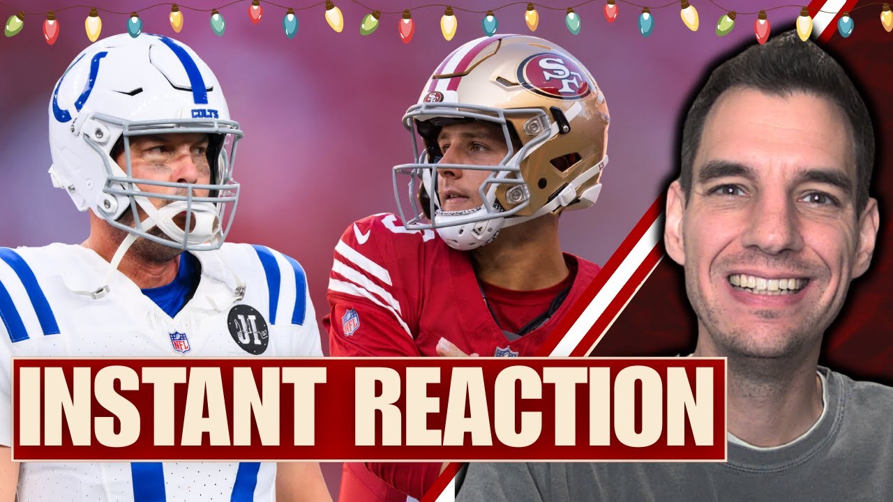 49ers Colts Week 16 Instant Reaction: Brock Purdy vs. Philip Rivers