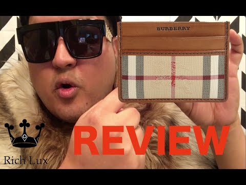 Burberry Kier Check Card Holder