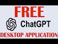 How to Download and Install ChatGPT Desktop Application.