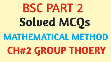BS.c Maths solved MCQs CH#2 Group Thoery||BS.c Online Exams|| ZainAbbasNaqvi||Punjab University Exam