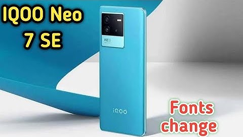 How To Change Font Style In Iqoo Neo 7 SE, Iqoo Neo 7 SEMein Font Style Setting Kaise Karen,