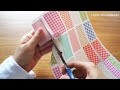 【小さなハギレの活用方法】「挟むタグ」を作ってみました。100均スタンプ&インクも。