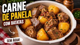 CARNE DE PANELA COM BATATAS SEM ÁGUA!! ELA DESMANCHA NA BOCA E FICA MUITO SUCULENTA!