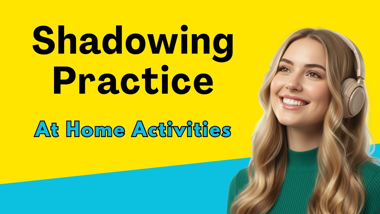 Shadowing Practice | At Home Activities in Slow English | A1–A2 Listening & Speaking