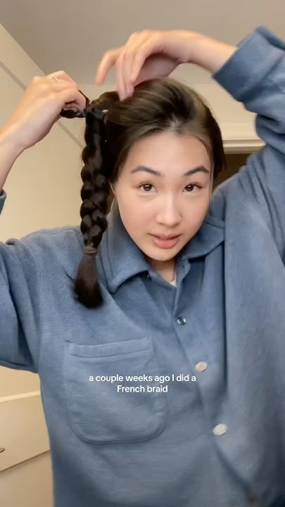  testing overnight upsidedown dutch braids!🎀🤭🤍#overnightcurls # ...