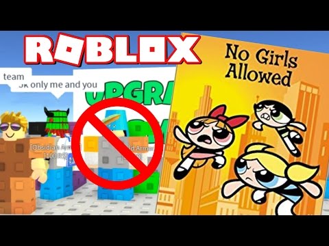 No Girls Allowed In Skywars Roblox Kid Gaming Youtube