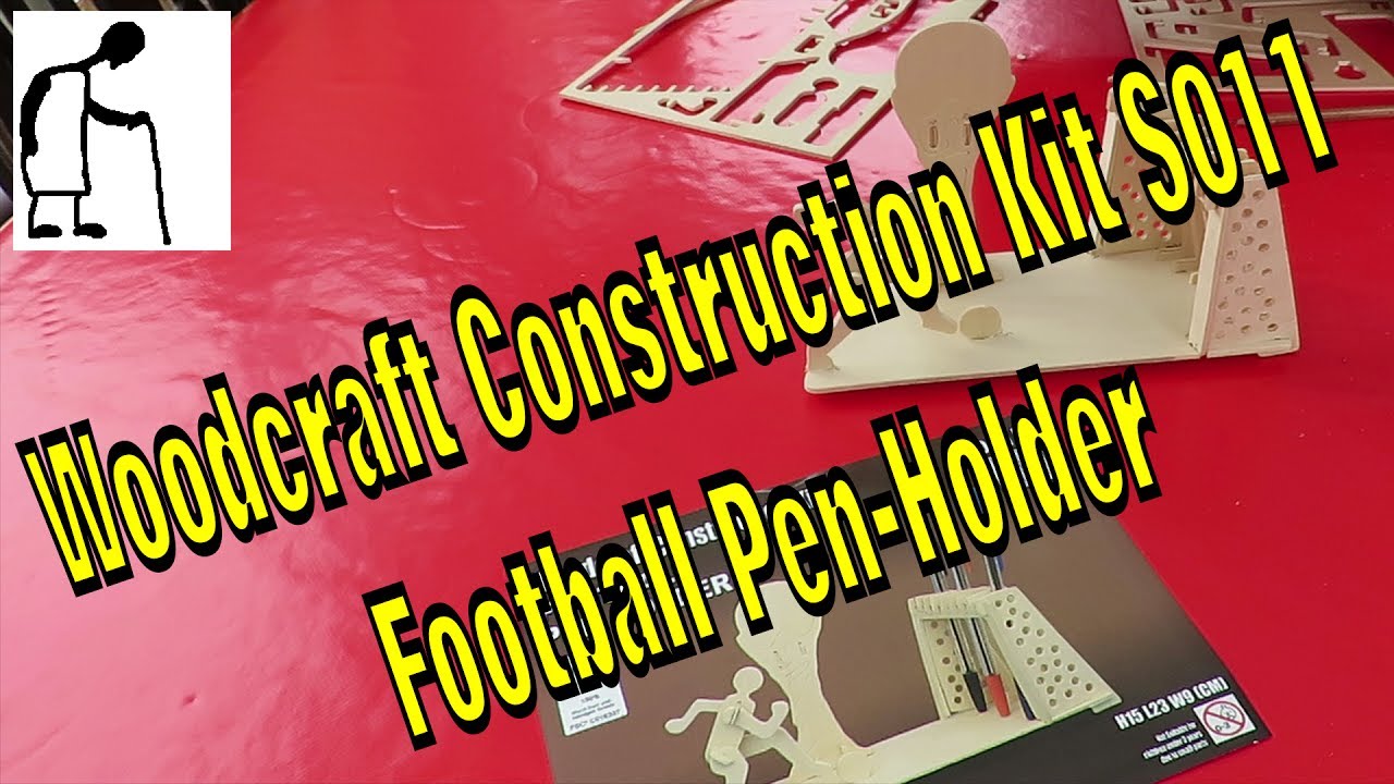 Football Pen Holder Woodcraft Construction Kit S011 YouTube
