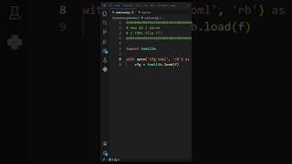 How do I parse a TOML file #python