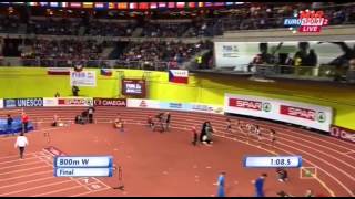 Women&#39;s 800m Final European Athletics Indoor Championships Praha 2015