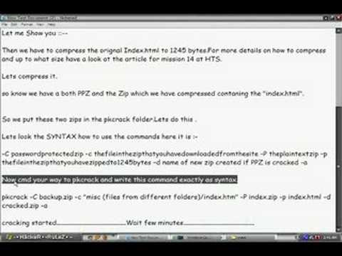 Realistic 15 Hackthissite(HTS),Cracking Zips
