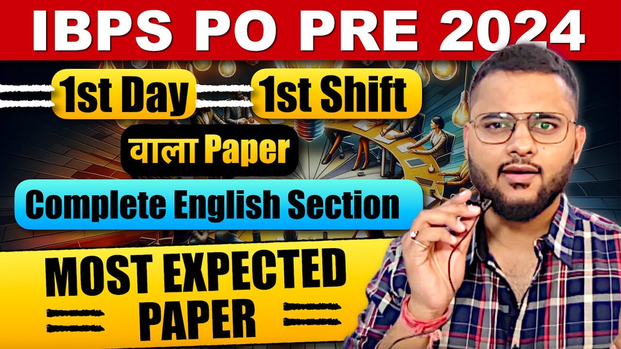 IBPS PO 2024 | PYQs + Most Expected Paper with Timer | Alfa Banker ...