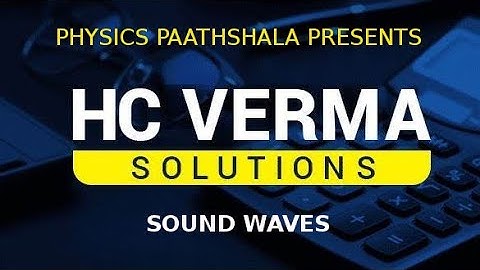 HC Verma Sound waves Objective-1