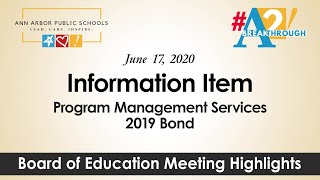 AAPS Program Management Services - 2019 Bond