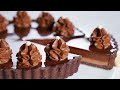 컵 계량 / 초코 무스 타르트 만들기 / Beautiful Chocolate Mousse Tart Recipe / Chocolate Tart
