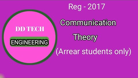 How to pass communication theory exam EC 8491 reg-2017