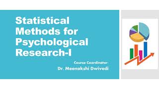 Statistical Methods for Psychological Research-Introduction