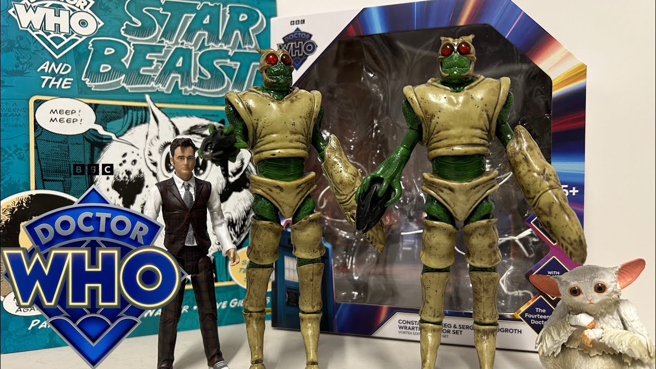 Vortex Master Figure Doctor Who Vortex Edition Wrarth Warriors twin figure set review - YouTube