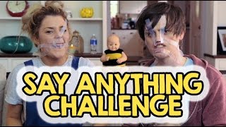 SAY ANYTHING CHALLENGE w/ CRABSTICKZ // Grace Helbig