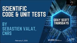 Webinar -  Unit tests, a philosophy and help on our applications
