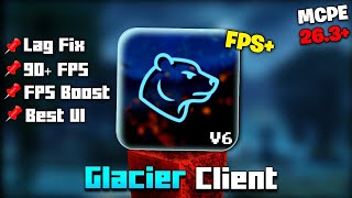 Glacier Client V6 For MCPE 1.21+ 🔥 | Best Mod Menu Client For Minecraft PE⚡