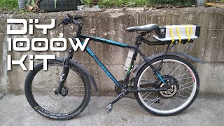 DIY 1000W eBike conversion KIT - install and review