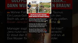 GOLFPLATZ KLAUT WASSER... DANN WURDE DER RASEN BRAUN!